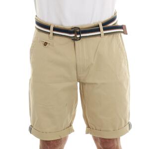 BERMUDA CON CINTURA BEIGE